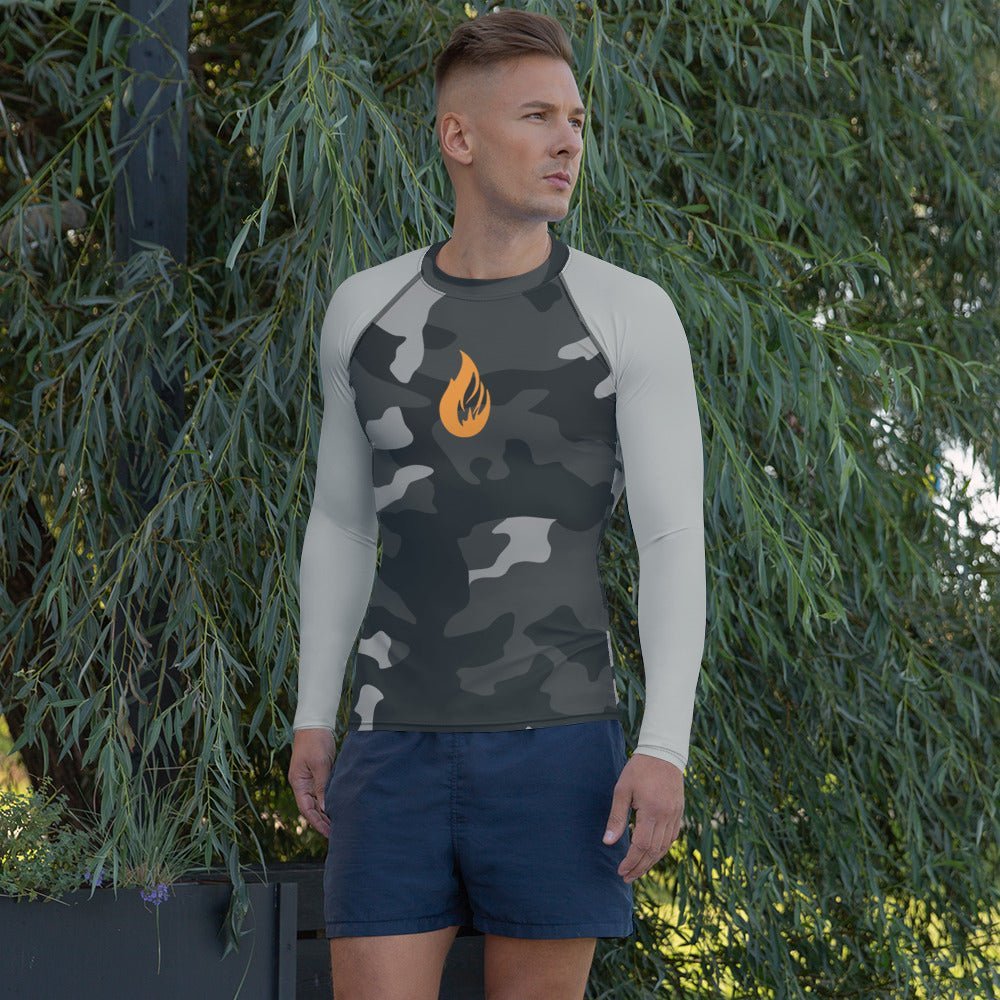 Men's Rash Guard - Bonfire Hustle