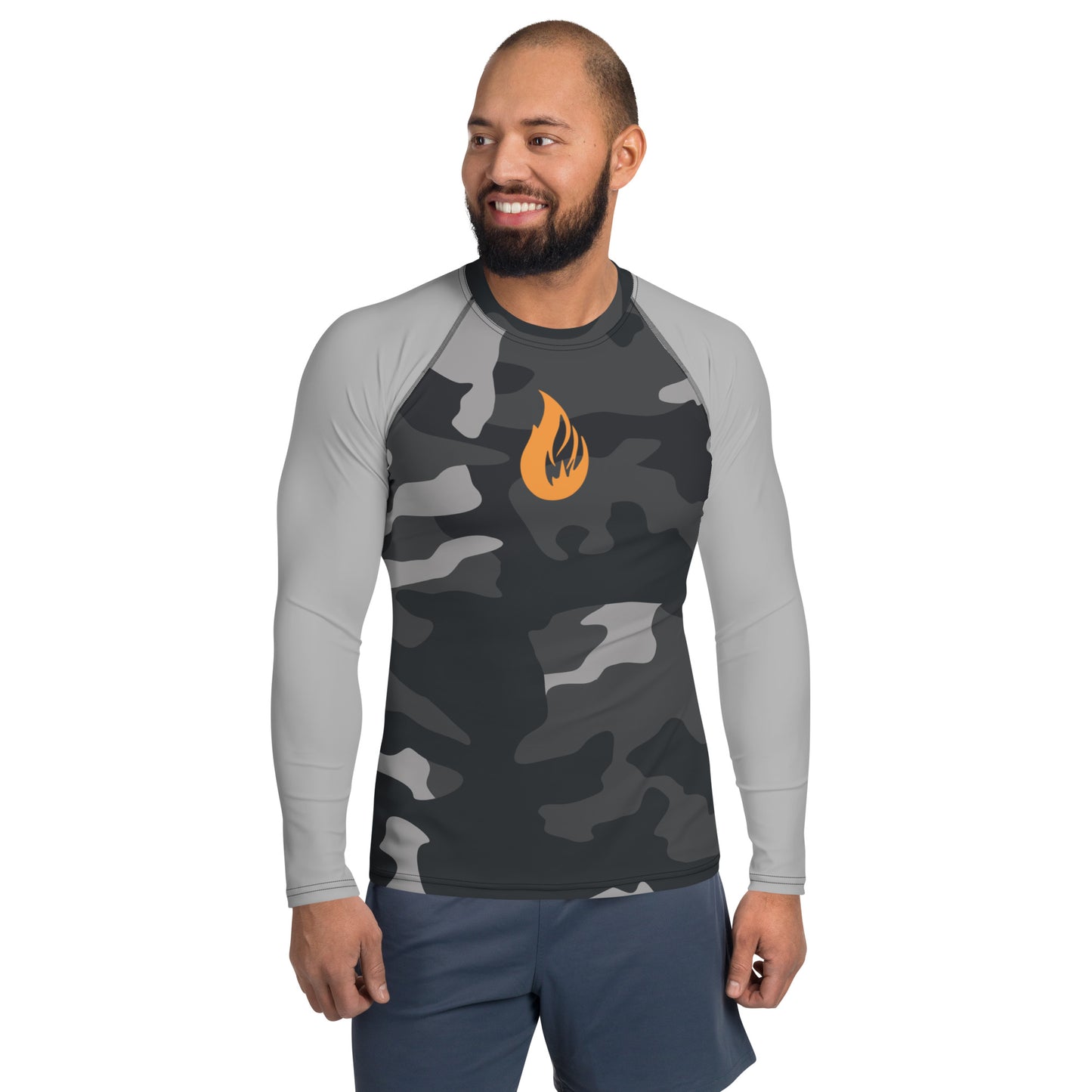 Men's Rash Guard - Bonfire Hustle