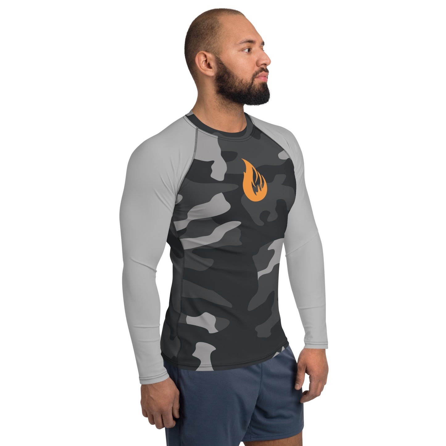 Men's Rash Guard - Bonfire Hustle