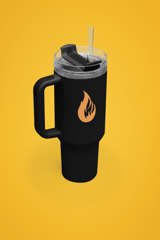 Insulated Travel Mug, 40oz - Bonfire Hustle