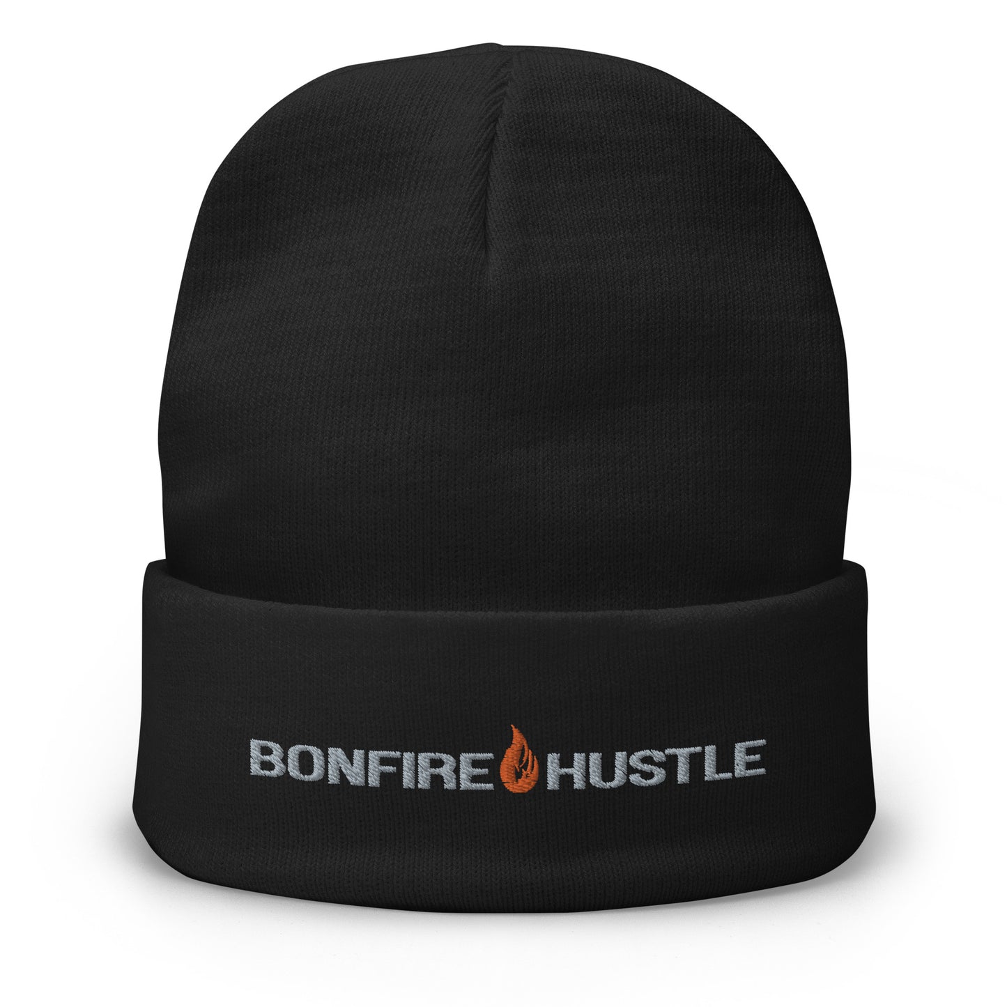 Embroidered Bonfire Beanie - Bonfire Hustle