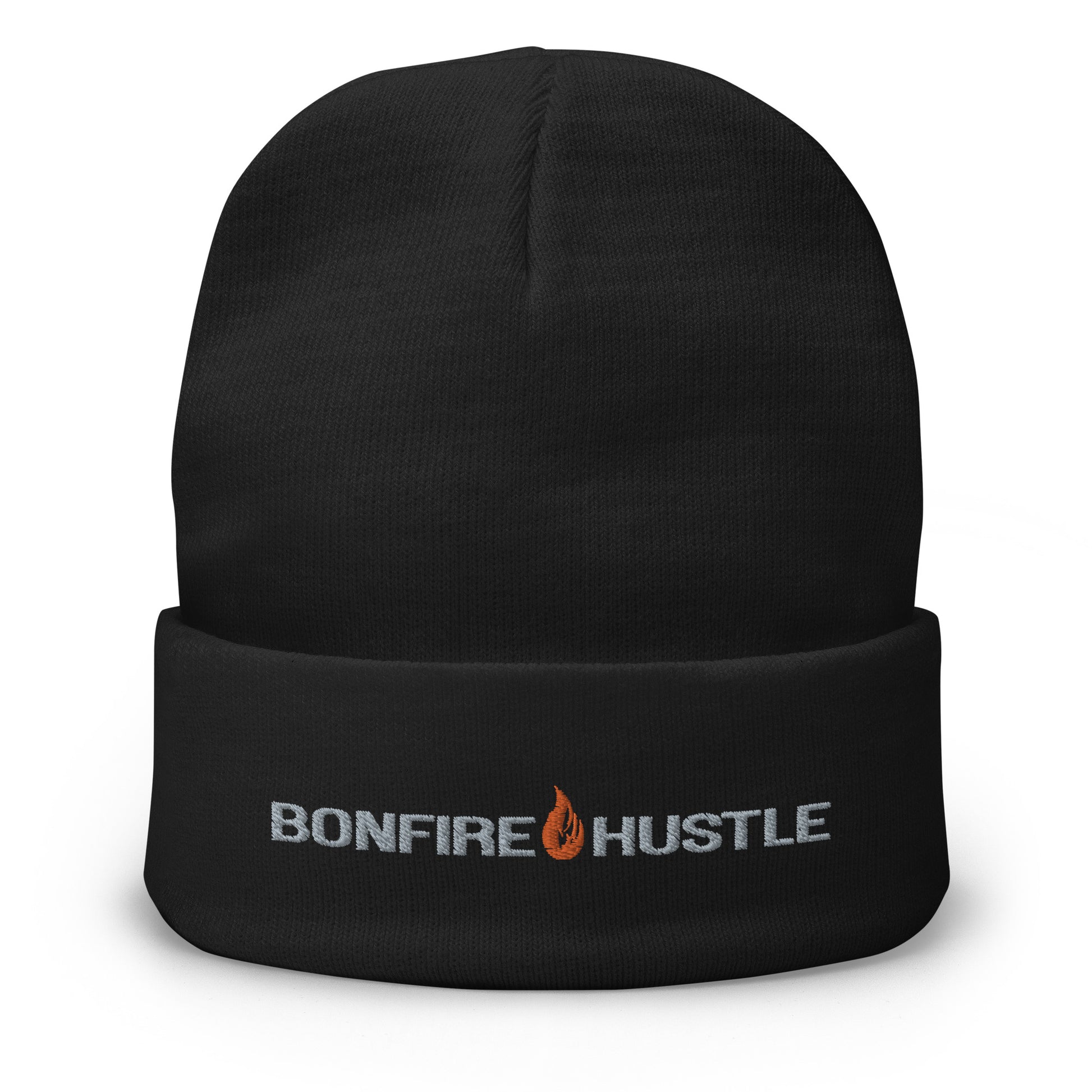 Embroidered Bonfire Beanie - Bonfire Hustle