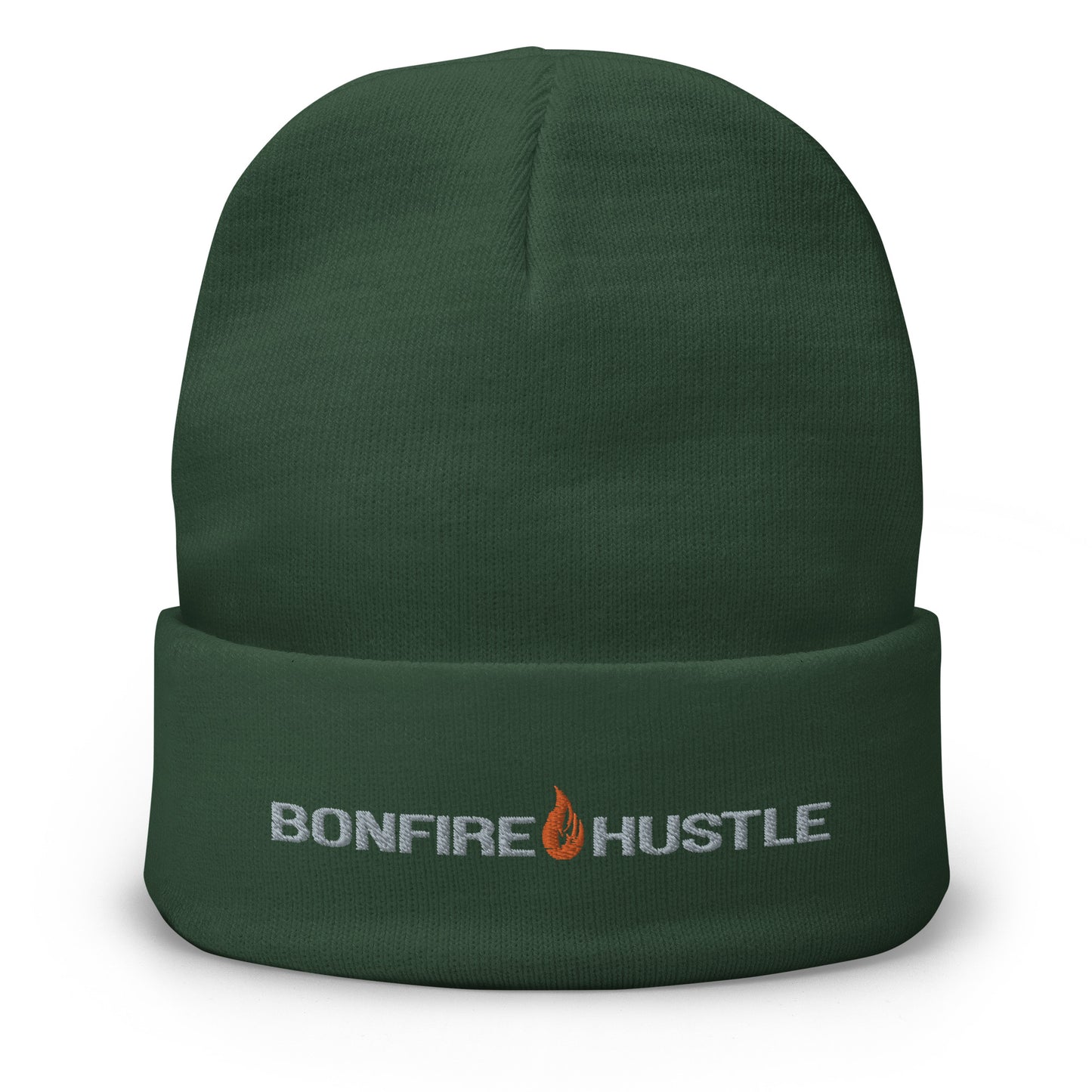 Embroidered Bonfire Beanie - Bonfire Hustle