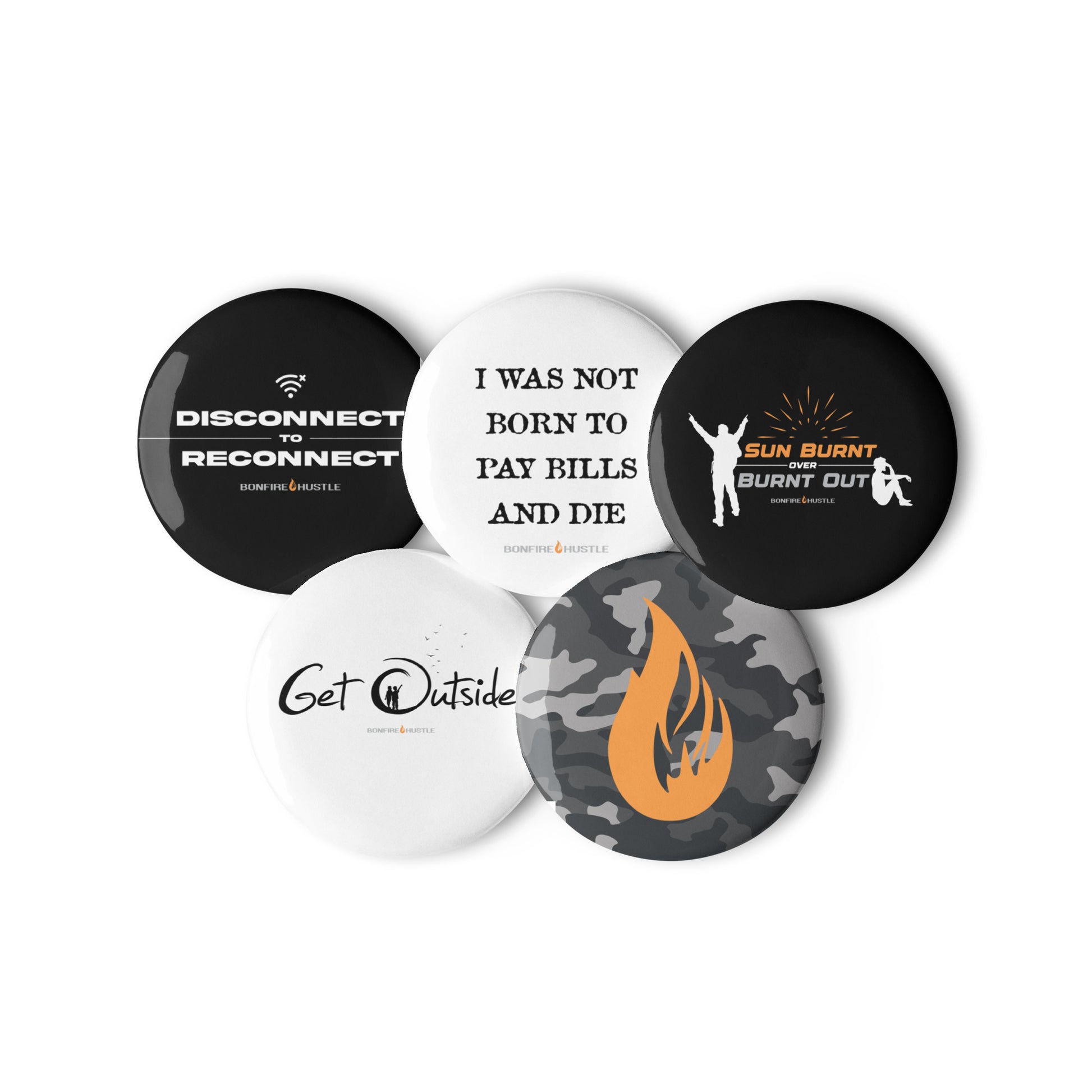 Bonfire pin set - Bonfire Hustle