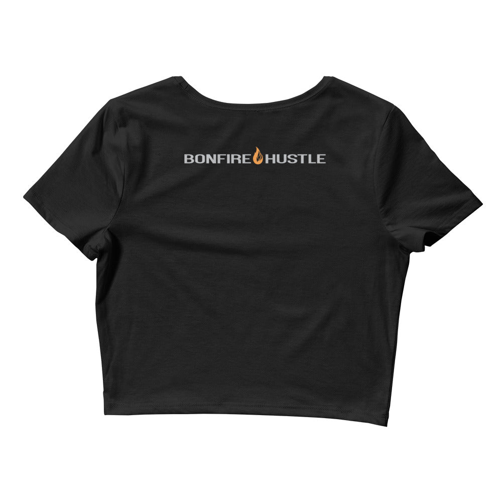 Women’s Crop Tee - Bonfire Hustle