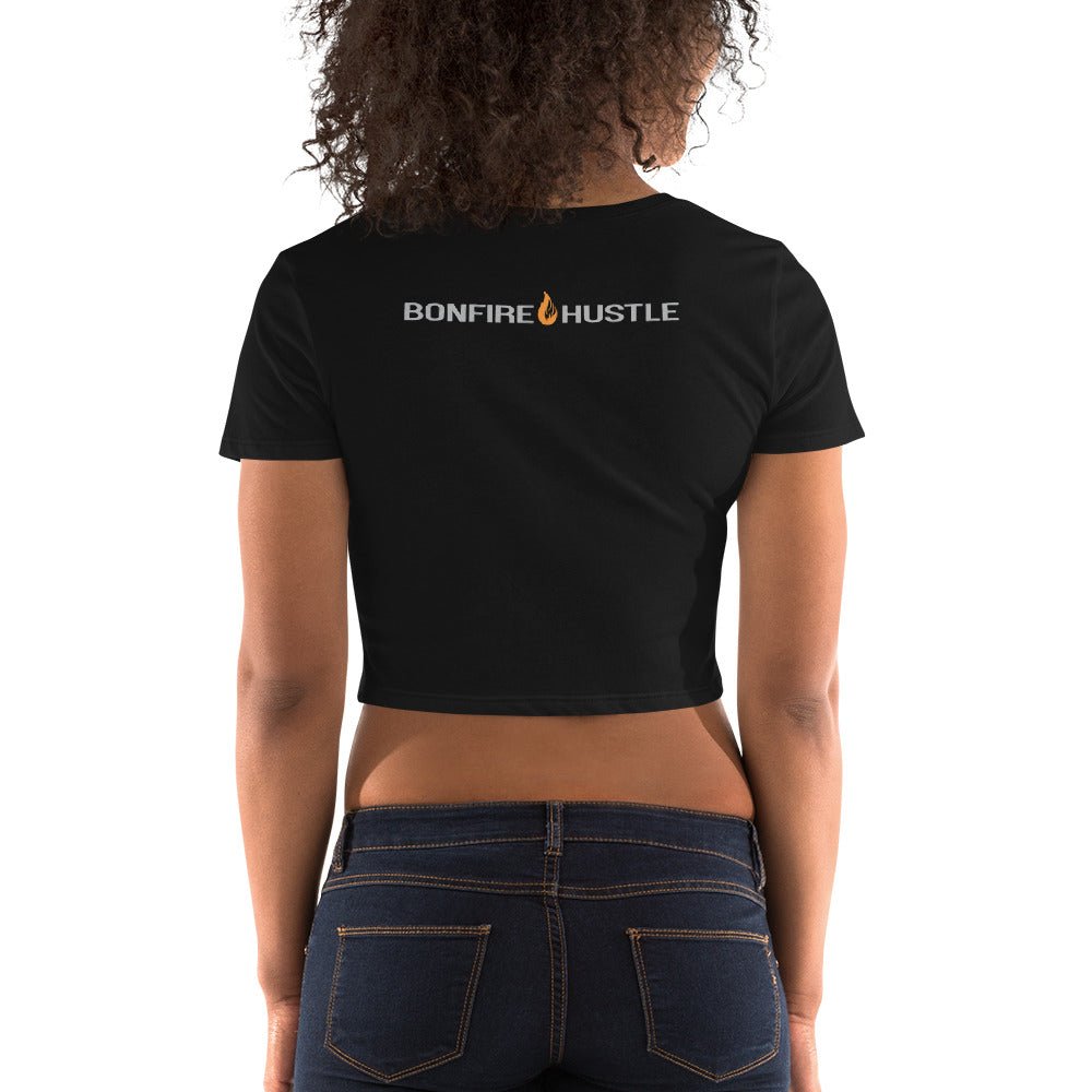 Women’s Crop Tee - Bonfire Hustle