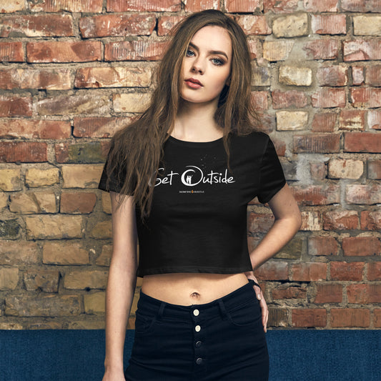 Women’s Crop Tee - Bonfire Hustle