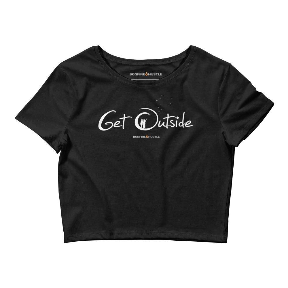 Women’s Crop Tee - Bonfire Hustle