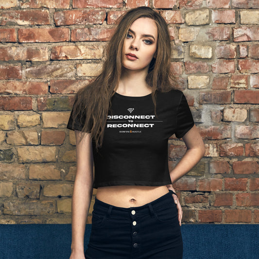 Women’s Crop Tee - Bonfire Hustle