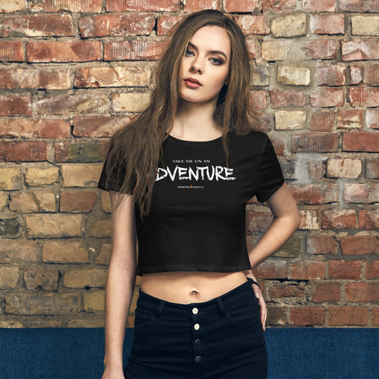 Women’s Crop Tee - Bonfire Hustle