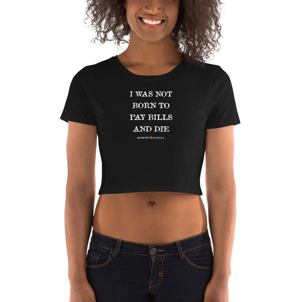 Women’s Crop Tee - Bonfire Hustle