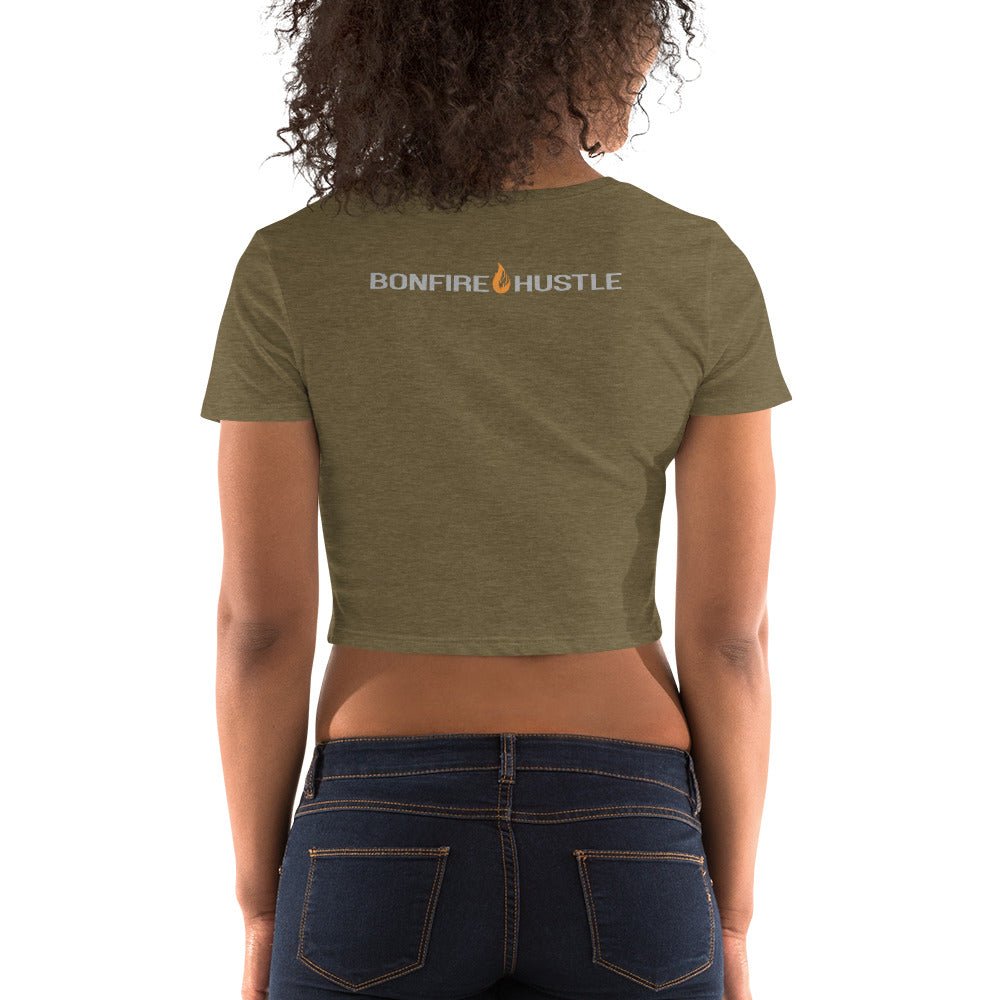 Women’s Crop Tee - Bonfire Hustle