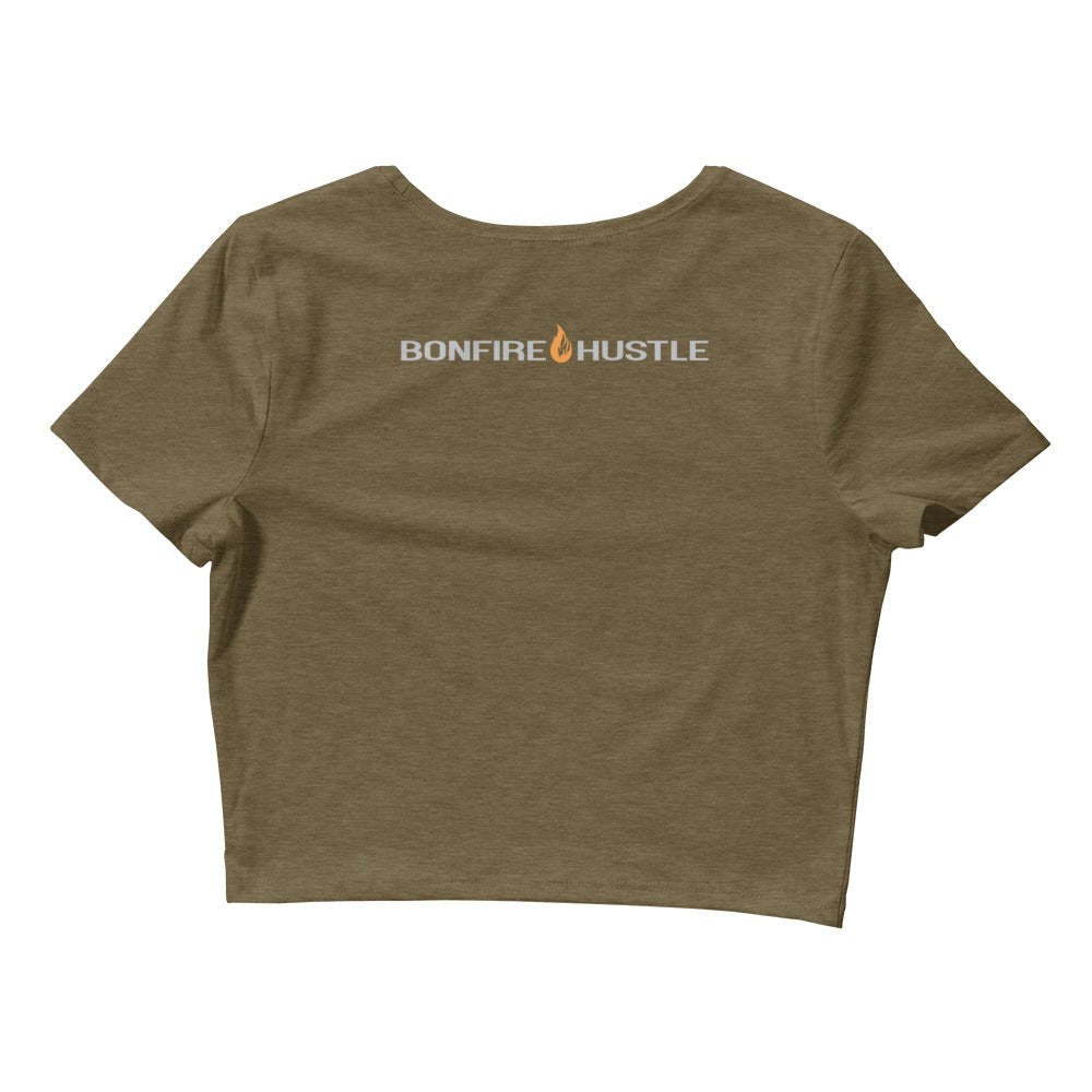 Women’s Crop Tee - Bonfire Hustle