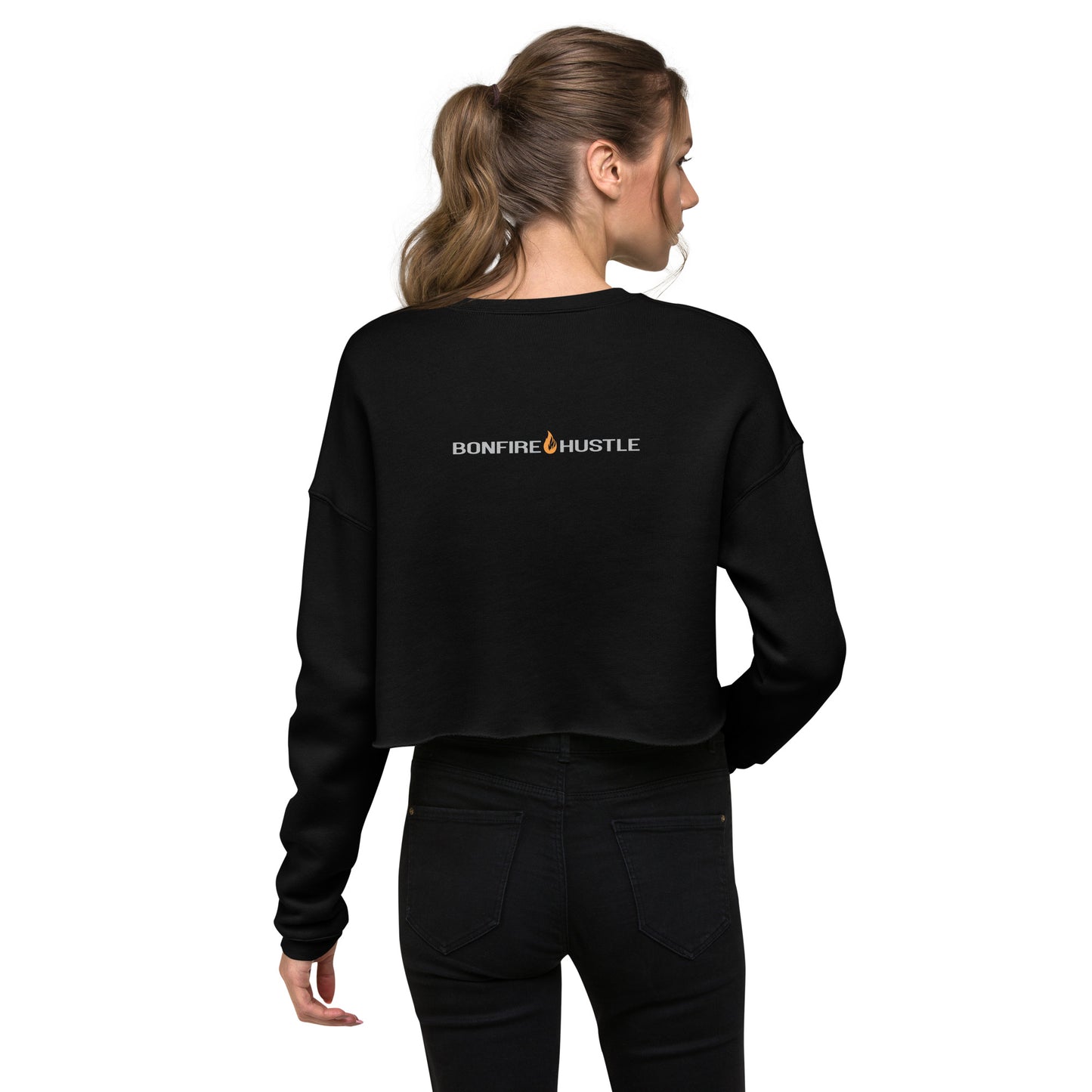 Crop Sweatshirt - Bonfire Hustle