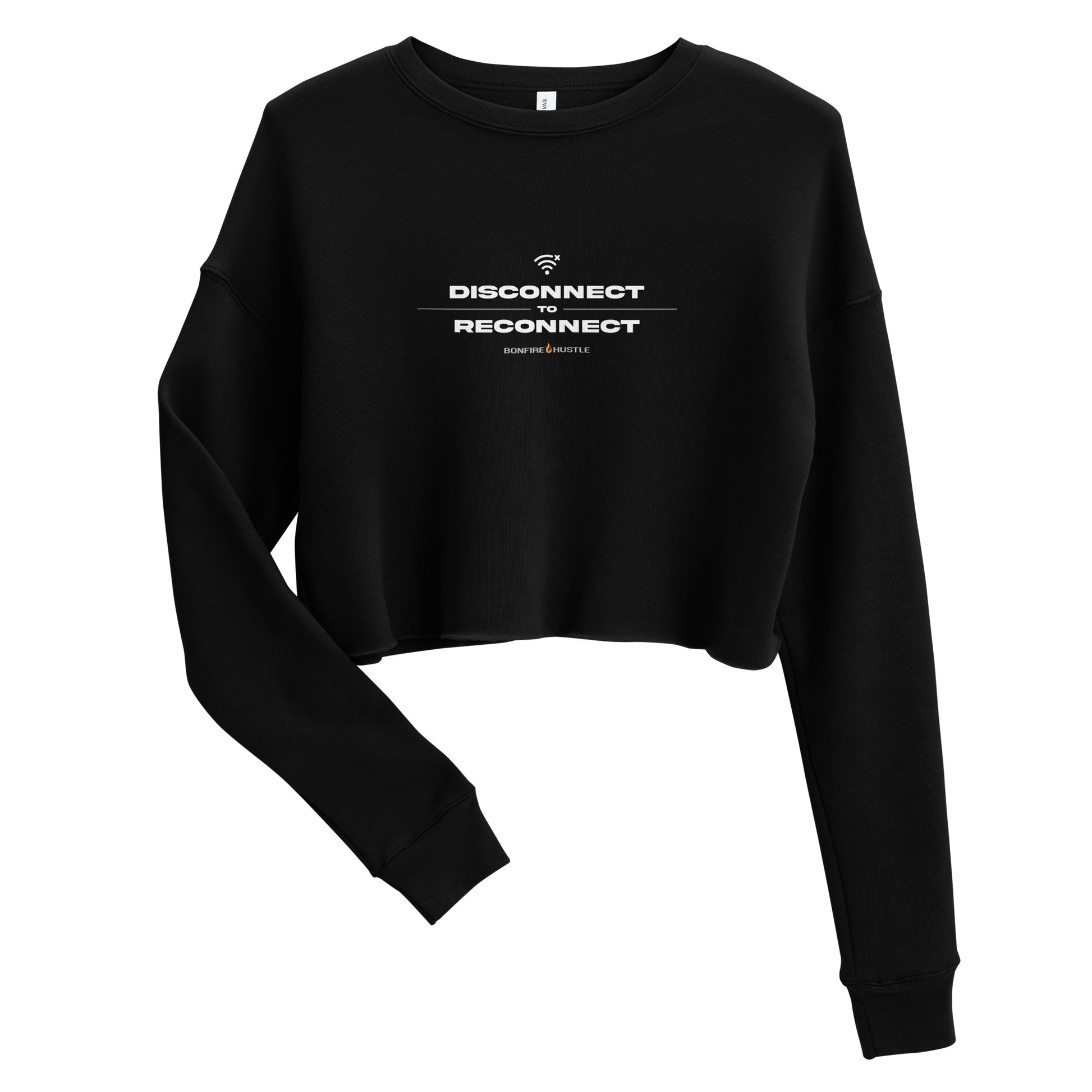 Crop Sweatshirt - Bonfire Hustle