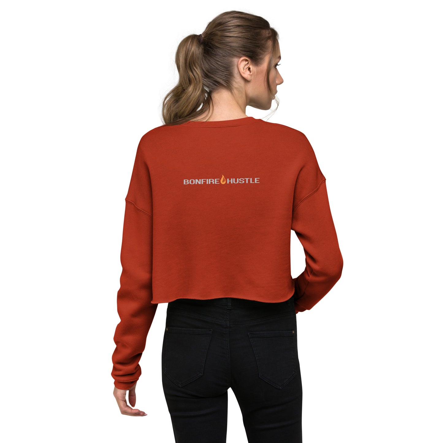 Crop Sweatshirt - Bonfire Hustle