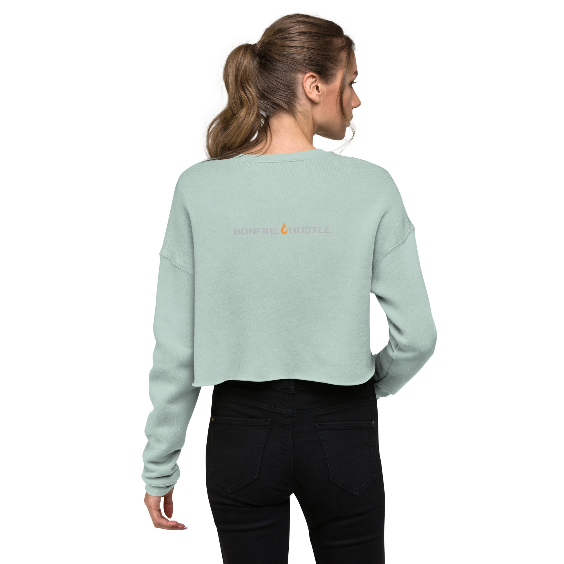 Crop Sweatshirt - Bonfire Hustle