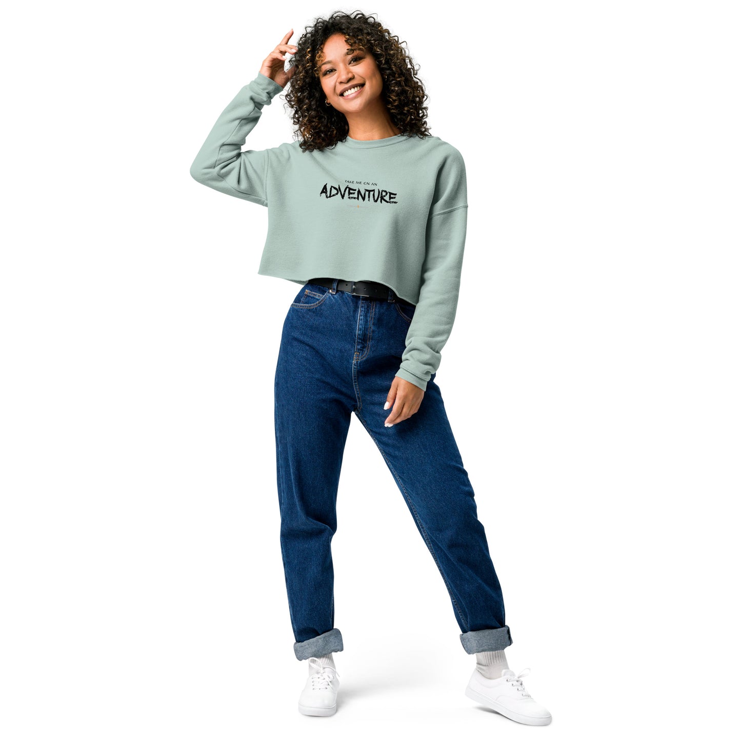 Crop Sweatshirt - Bonfire Hustle