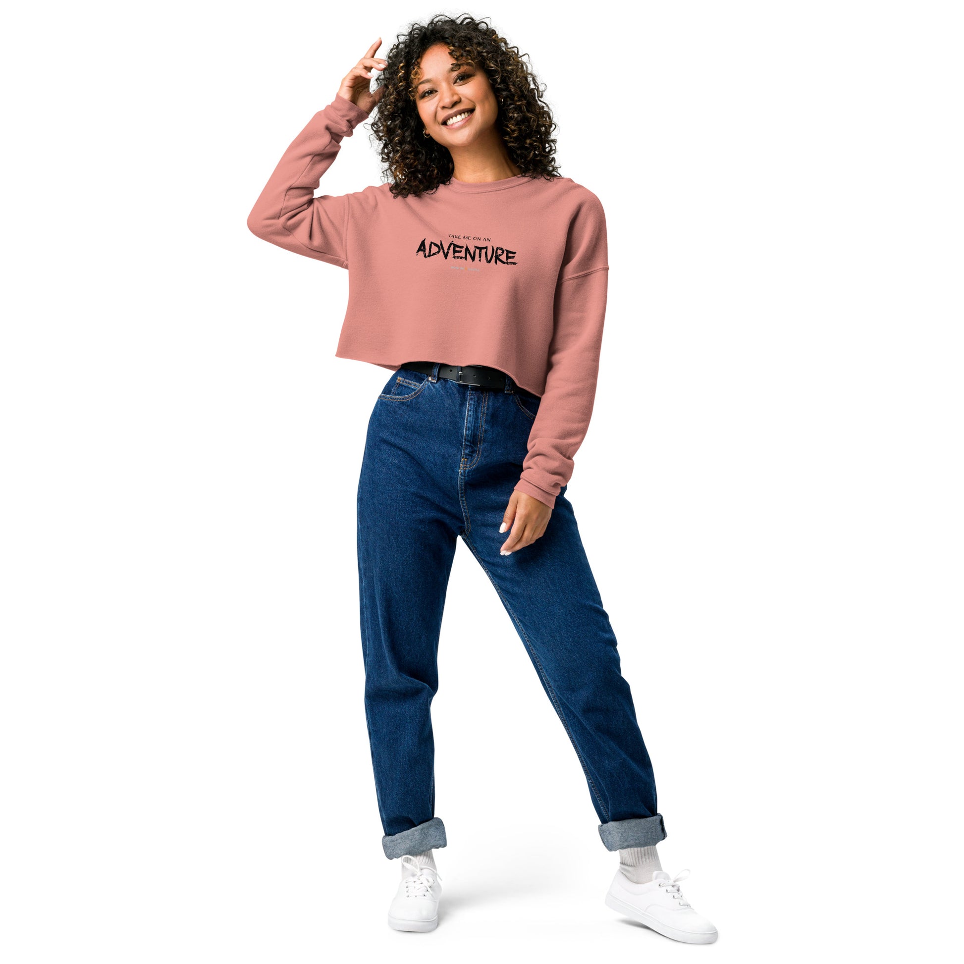 Crop Sweatshirt - Bonfire Hustle