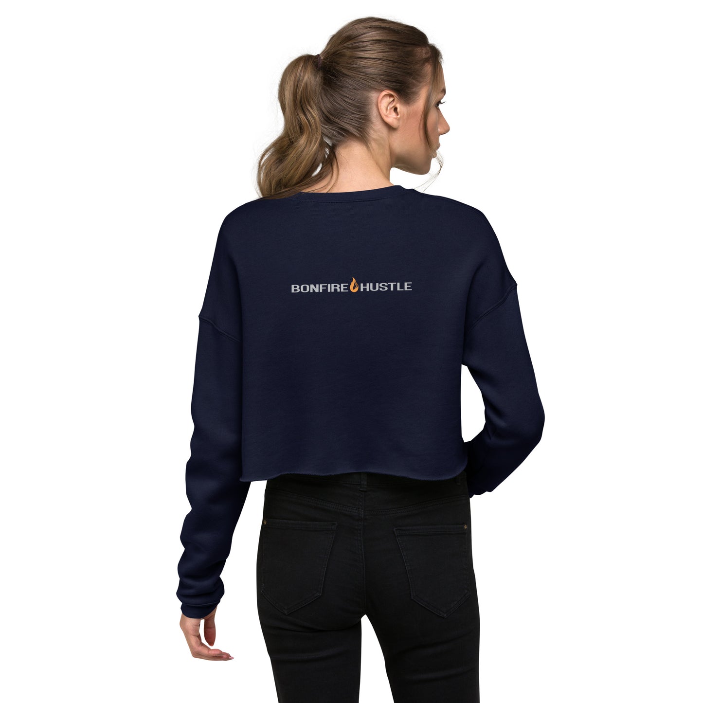 Crop Sweatshirt - Bonfire Hustle