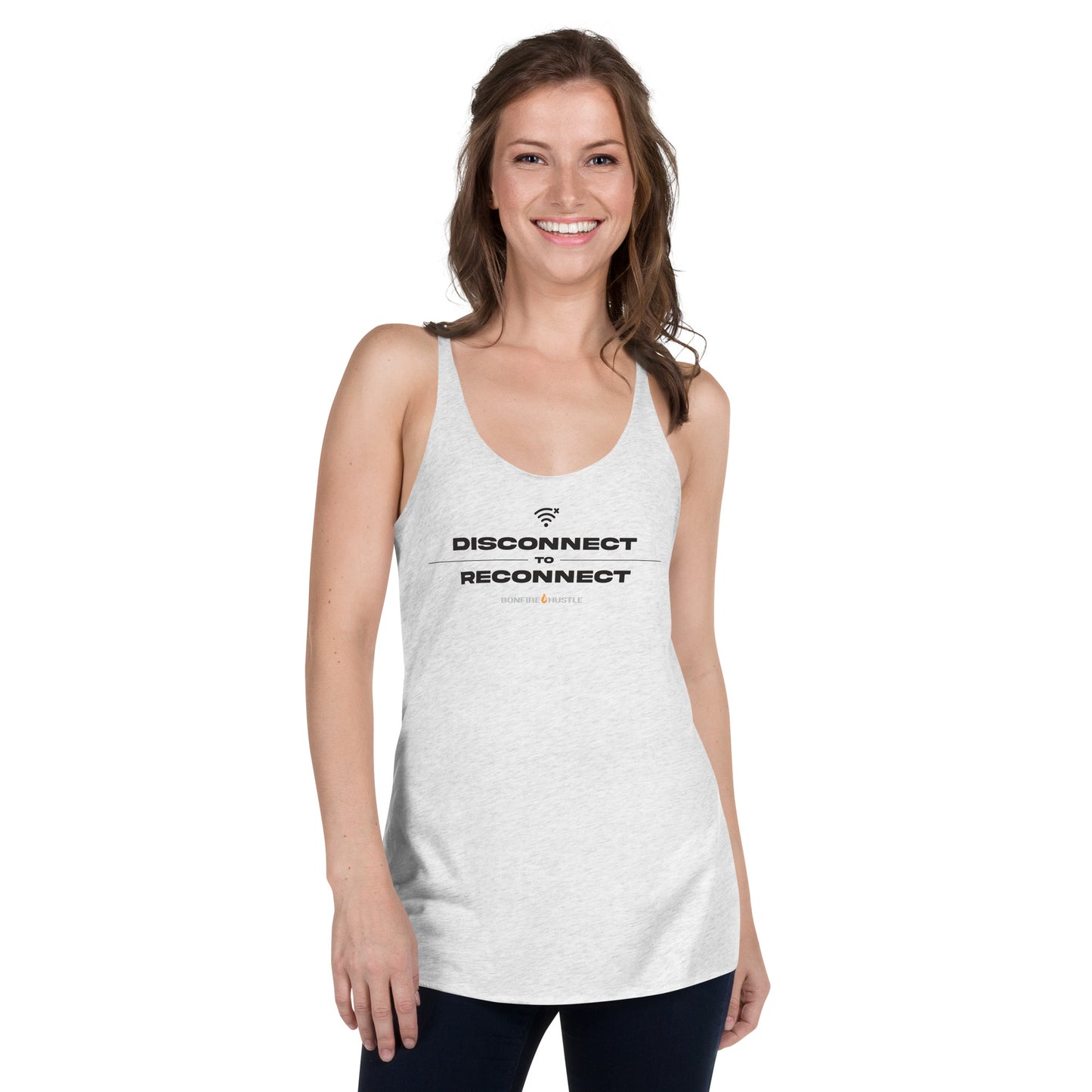 Women's Racerback Tank - Bonfire Hustle