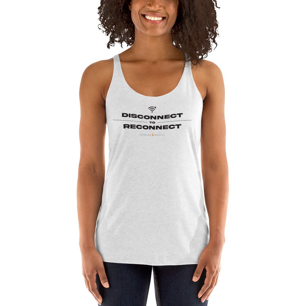 Women's Racerback Tank - Bonfire Hustle