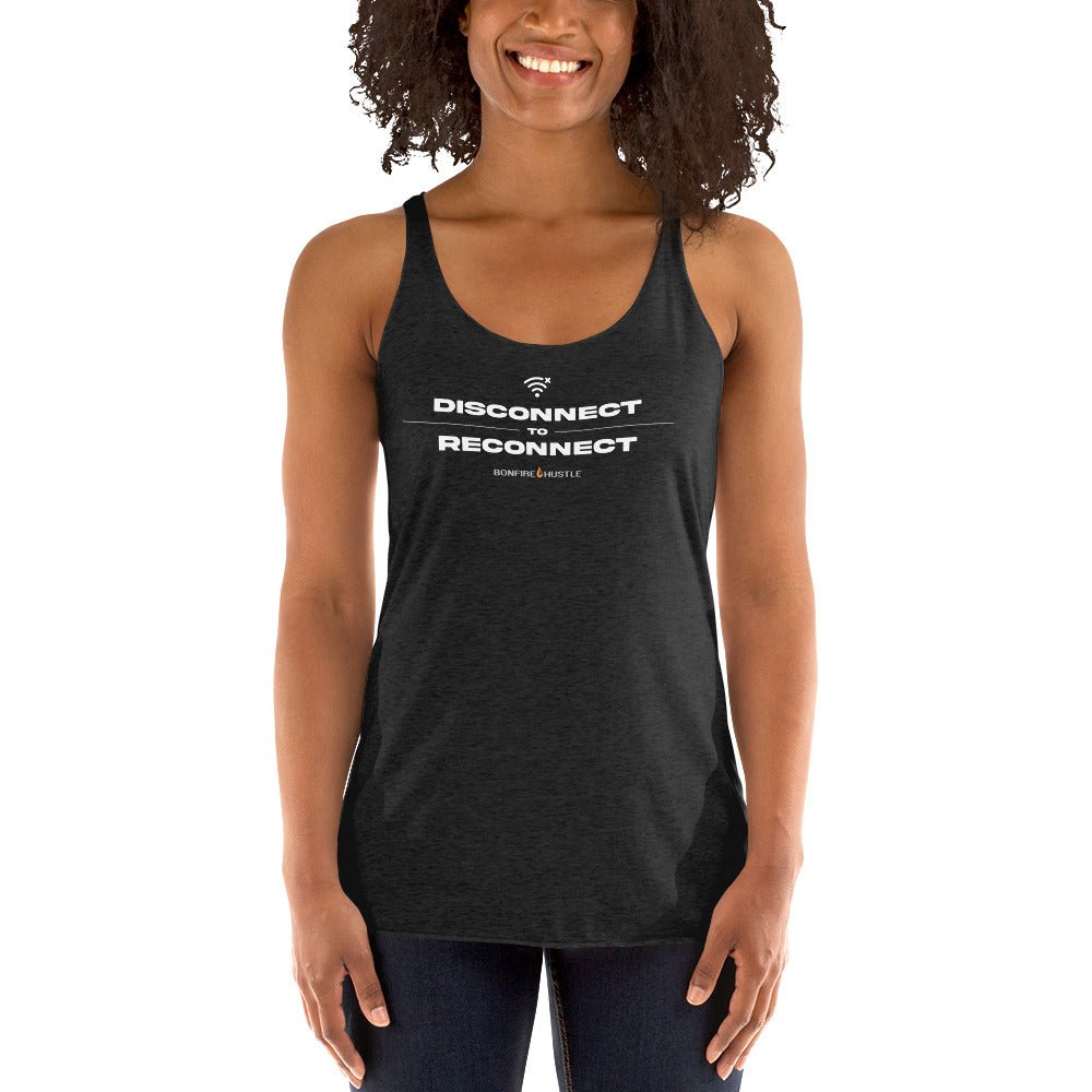 Women's Racerback Tank - Bonfire Hustle